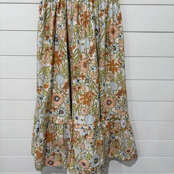 Cleobella | Midi Dress Zoe Floral Sleeveless Smocked Scoop Neck - Size Medium - Picture 3 of 11